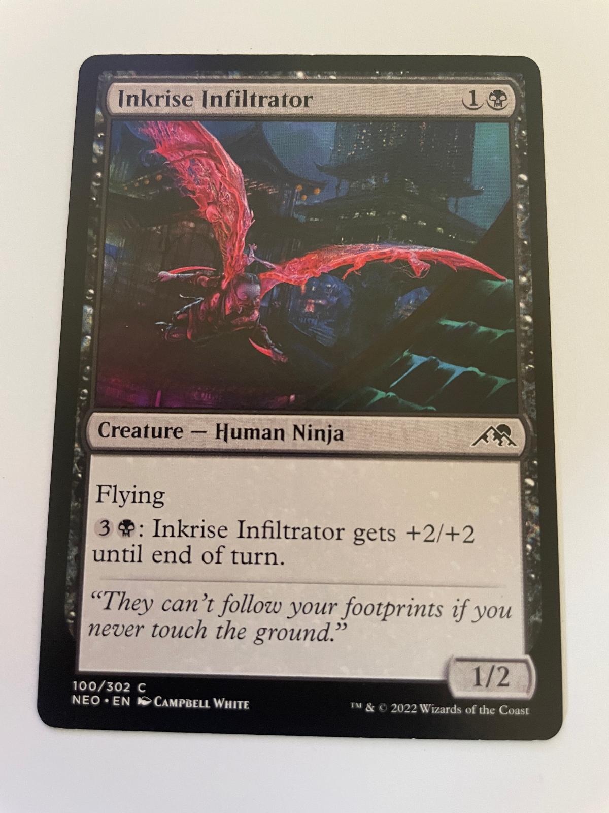 Inkrise Infiltrator 100 Common Kamigawa: Neon Dynasty Magic: The Gathering NM