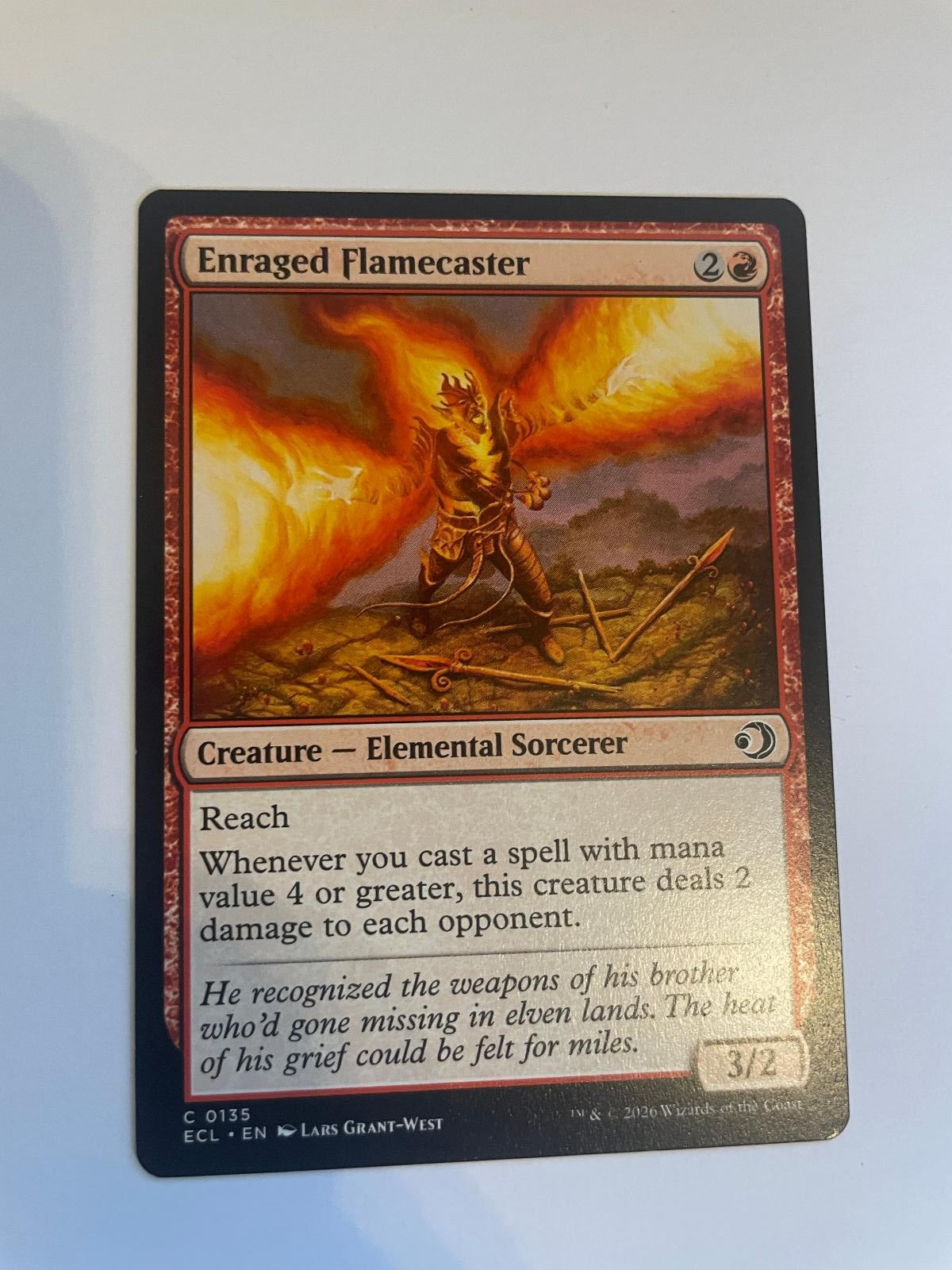 Enraged Flamecaster 135 Lorwyn Eclipsed ECL NM
