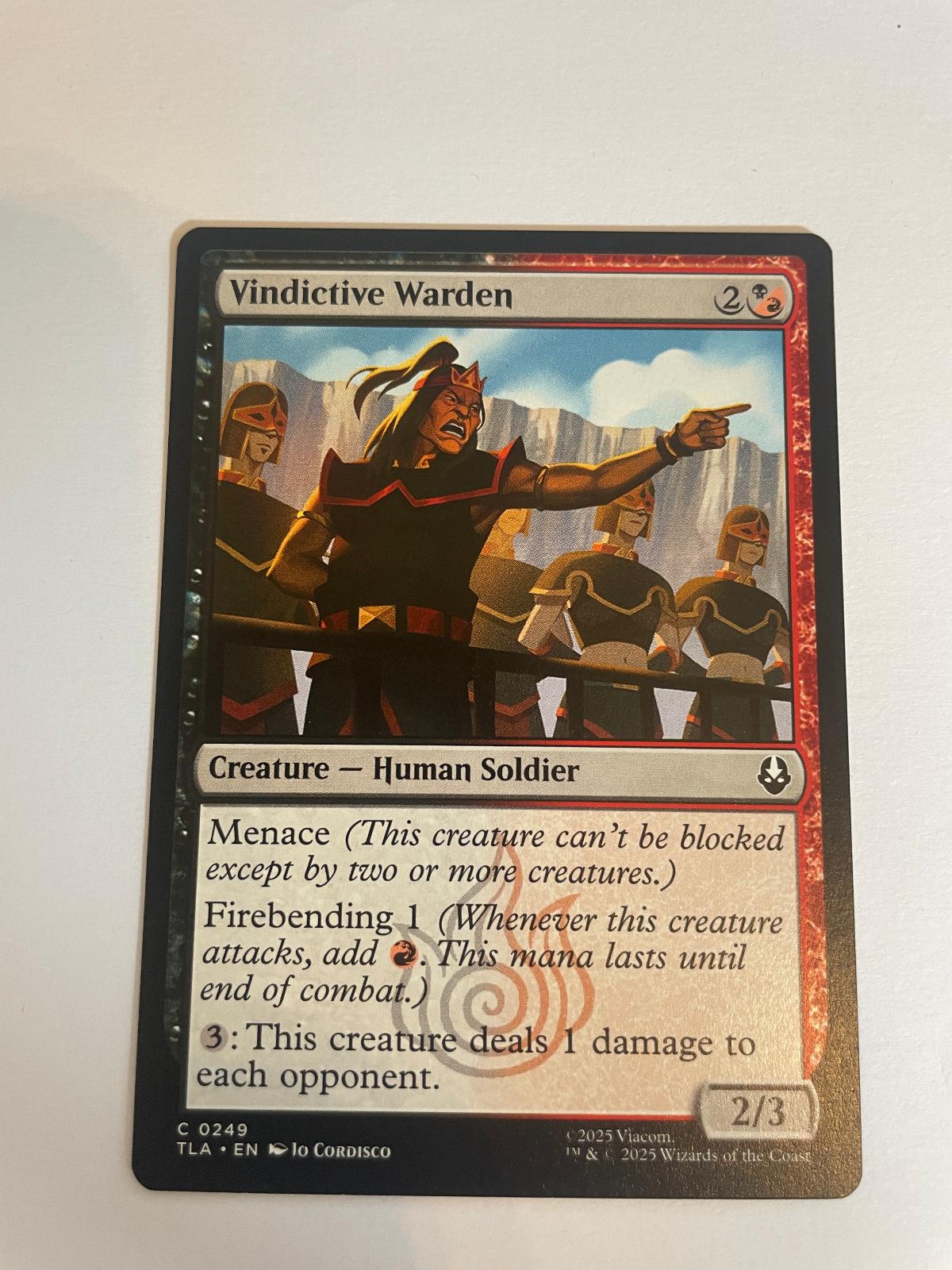 Vindictive Warden 249 Avatar: The Last Airbender NM