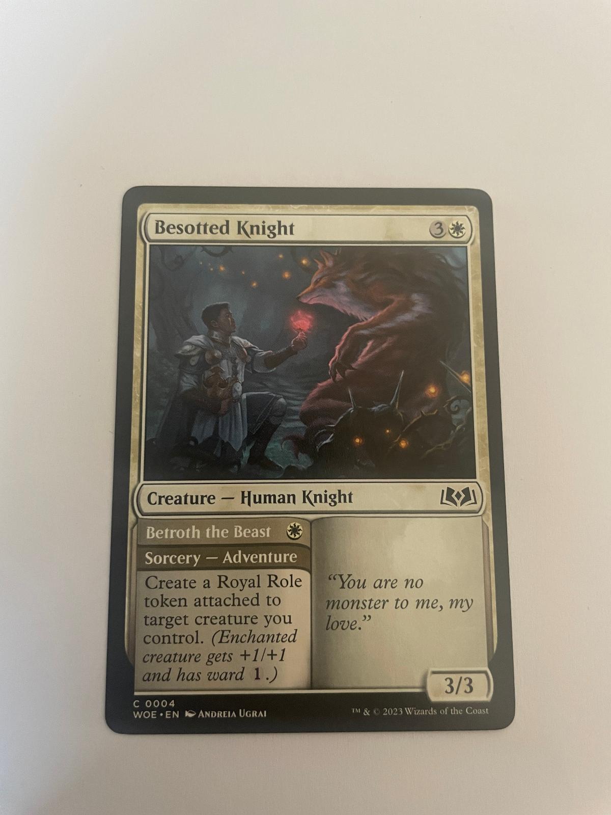 Besotted Knight 4 Wilds of Eldraine WOE NM
