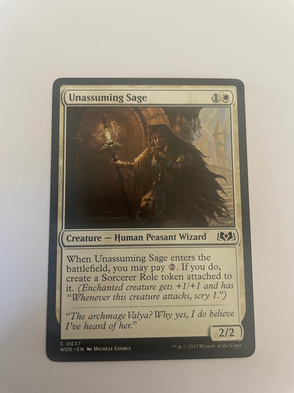 Unassuming Sage 37 Wilds of Eldraine WOE NM