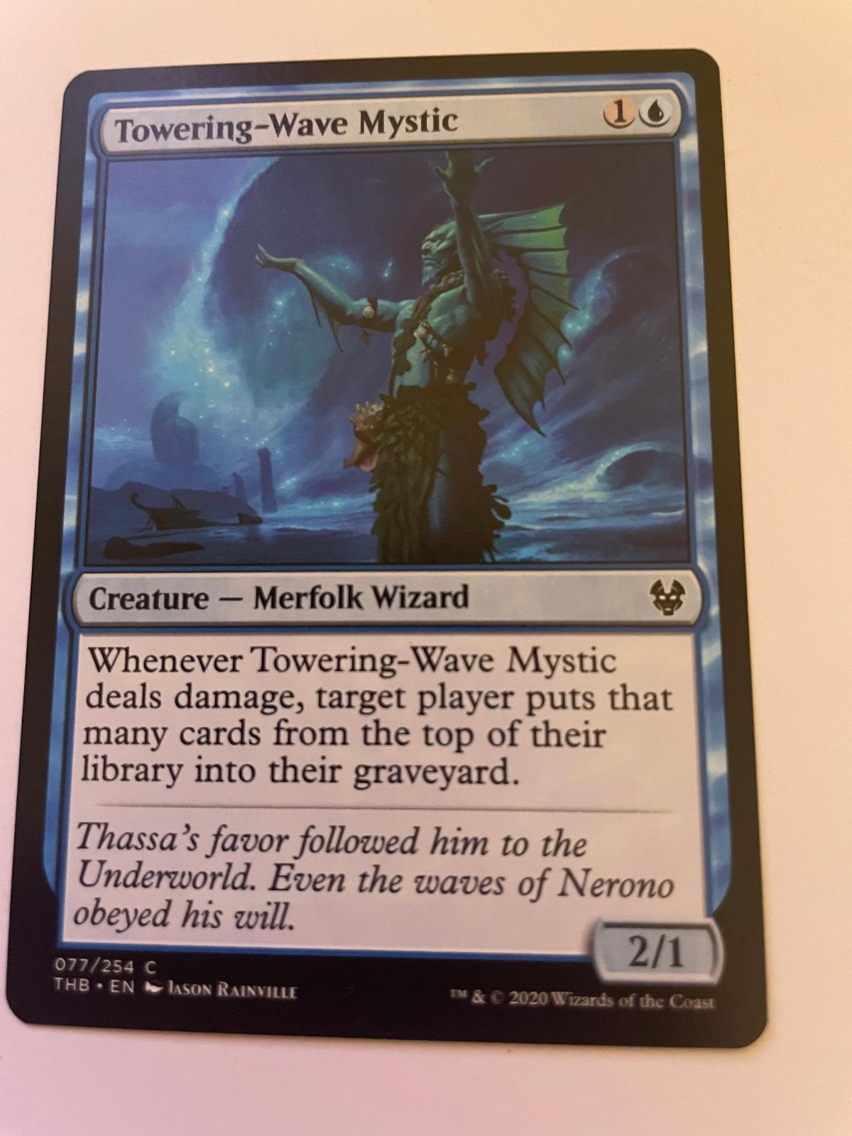 Towering-Wave Mystic 77 Common Theros Beyond Death Magic: The Gathering NM