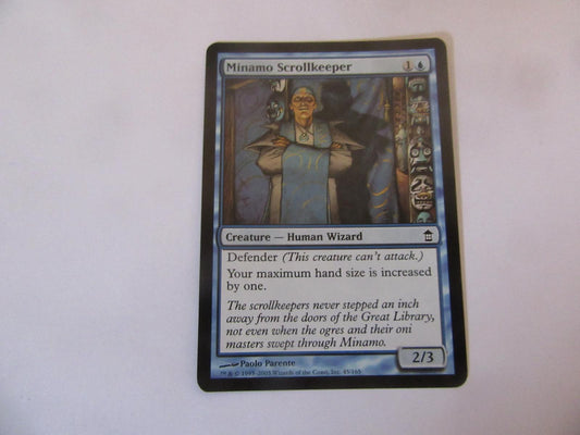 Minamo Scrollkeeper 45 Saviors of Kamigawa NM