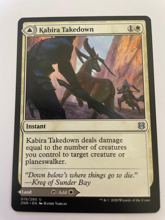 Kabira Takedown 19 Uncommon Zendikar Rising Magic: The Gathering Near Mint