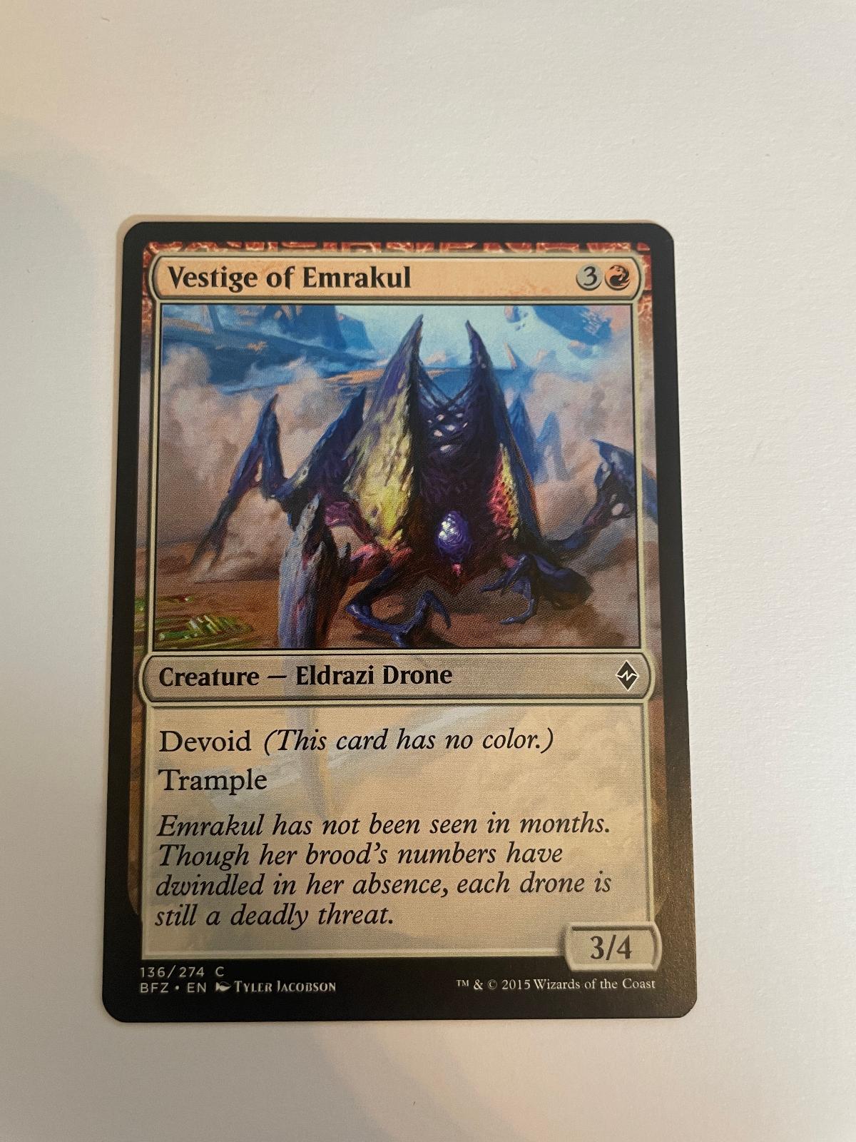 Vestige of Emrakul 136 Battle for Zendikar NM