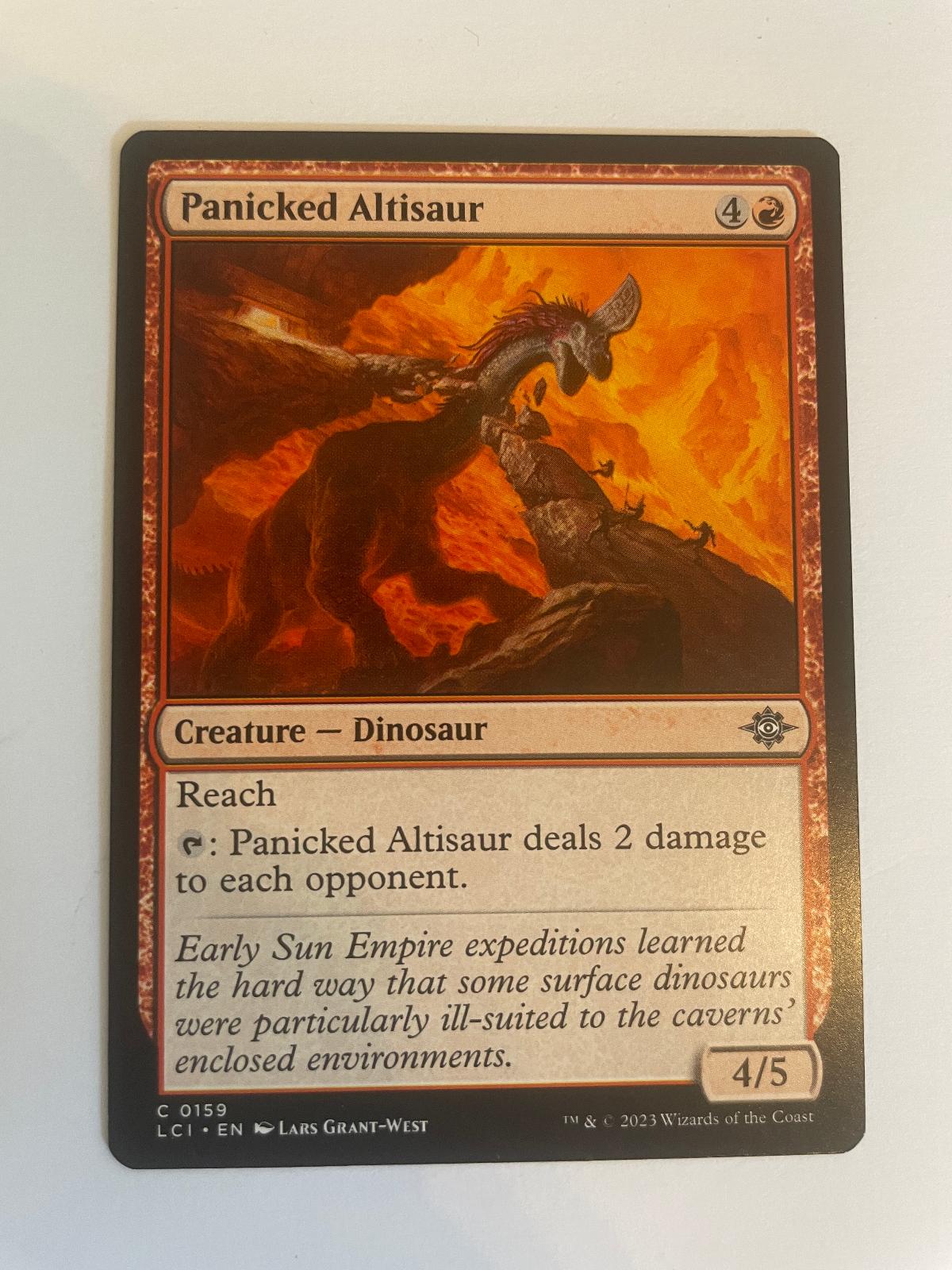 Panicked Altisaur 159 The Lost Caverns of Ixalan NM