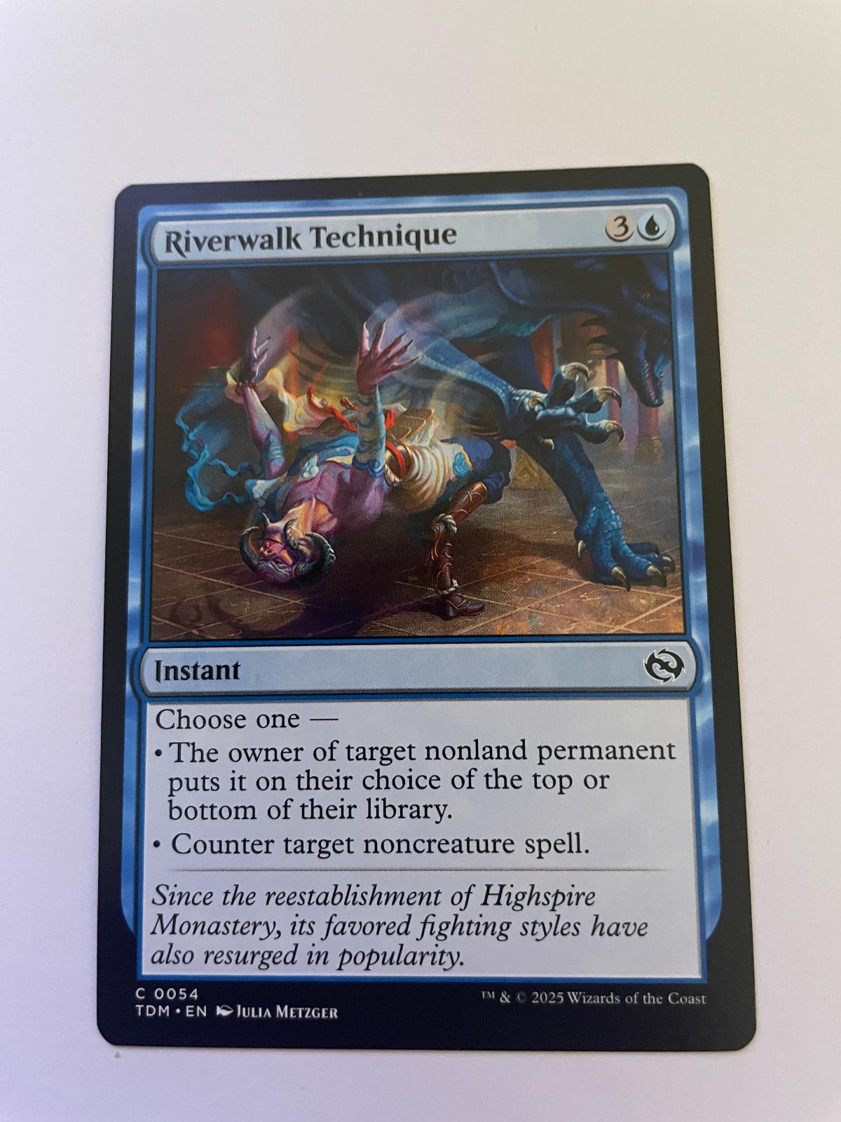 Riverwalk Technique 54 Common Tarkir: Dragonstorm Magic: The Gathering Near Mint