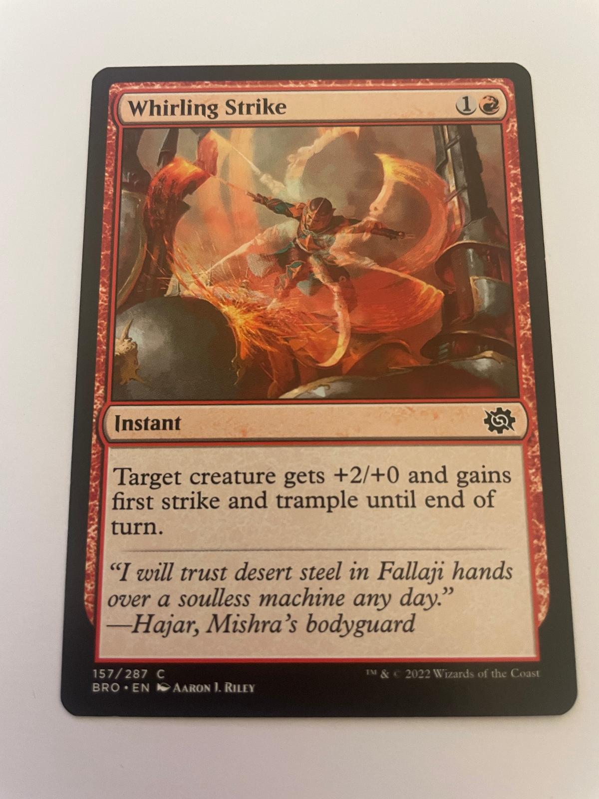 Whirling Strike 157 Common The Brothers' War Magic: The Gathering Near Mint