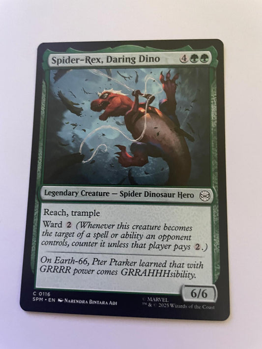 Spider-Rex, Daring Dino 116 Common Marvel's Spider-Man Magic: The Gathering NM