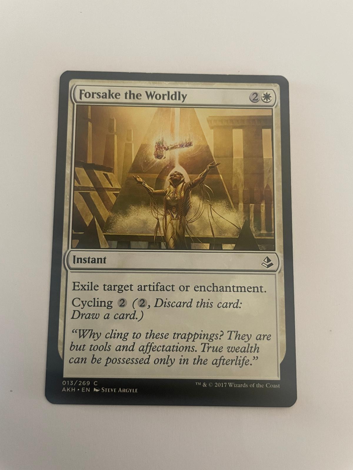Forsake the Worldly 13 Amonkhet AKH NM