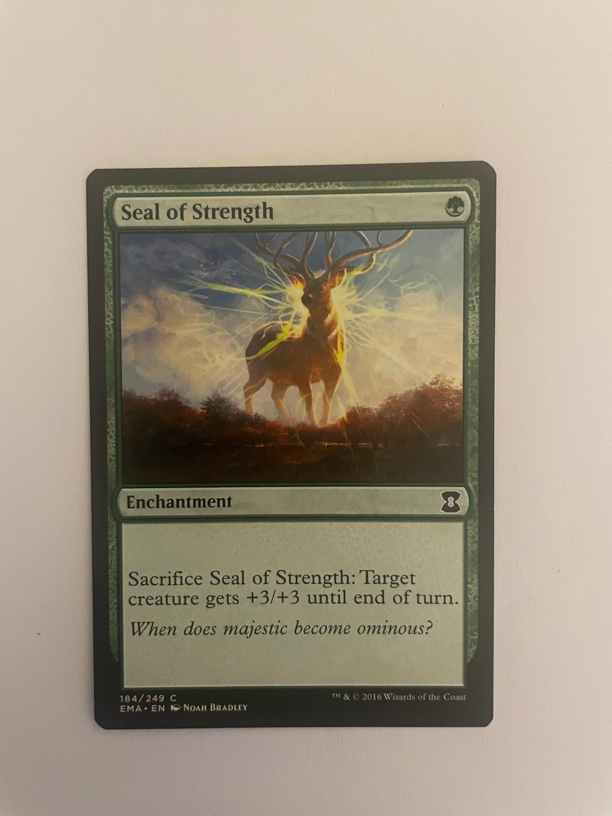 Seal of Strength 184 Eternal Masters EMA NM