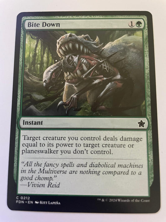 Bite Down 212 Common Foundations Magic: The Gathering Near Mint