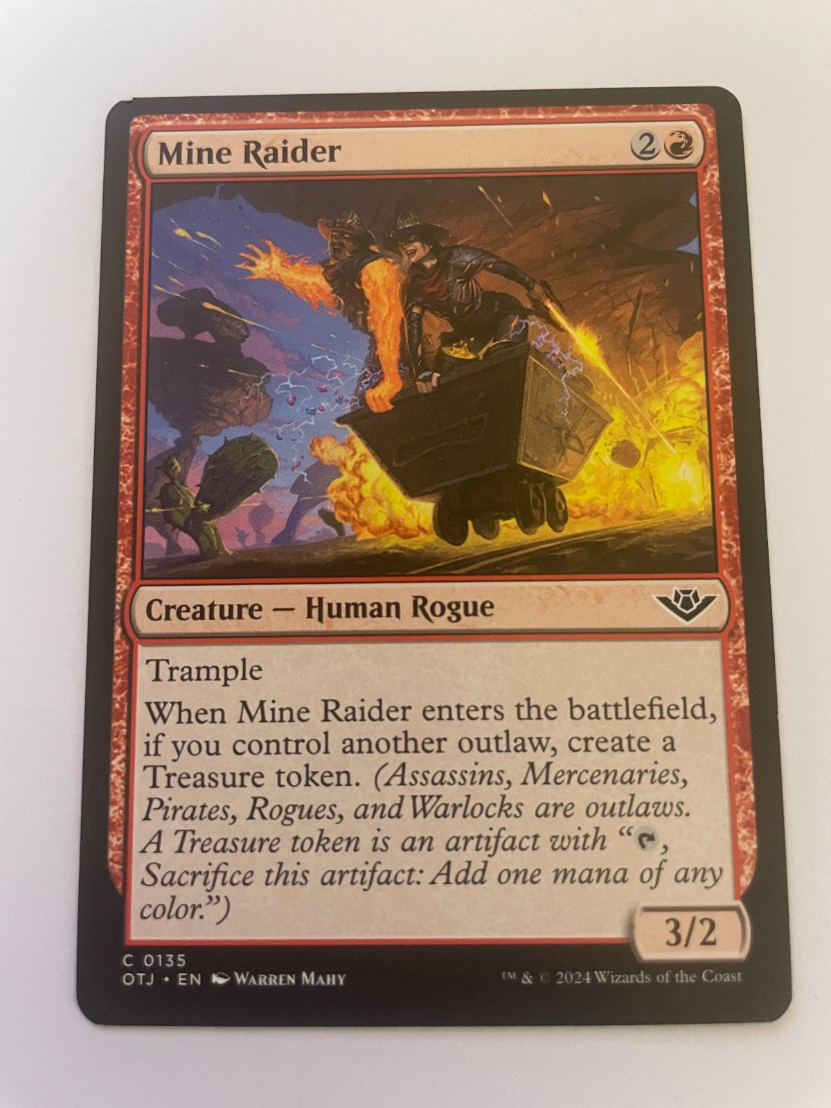 Mine Raider 135 Common Outlaws of Thunder Junction Magic: The Gathering NM