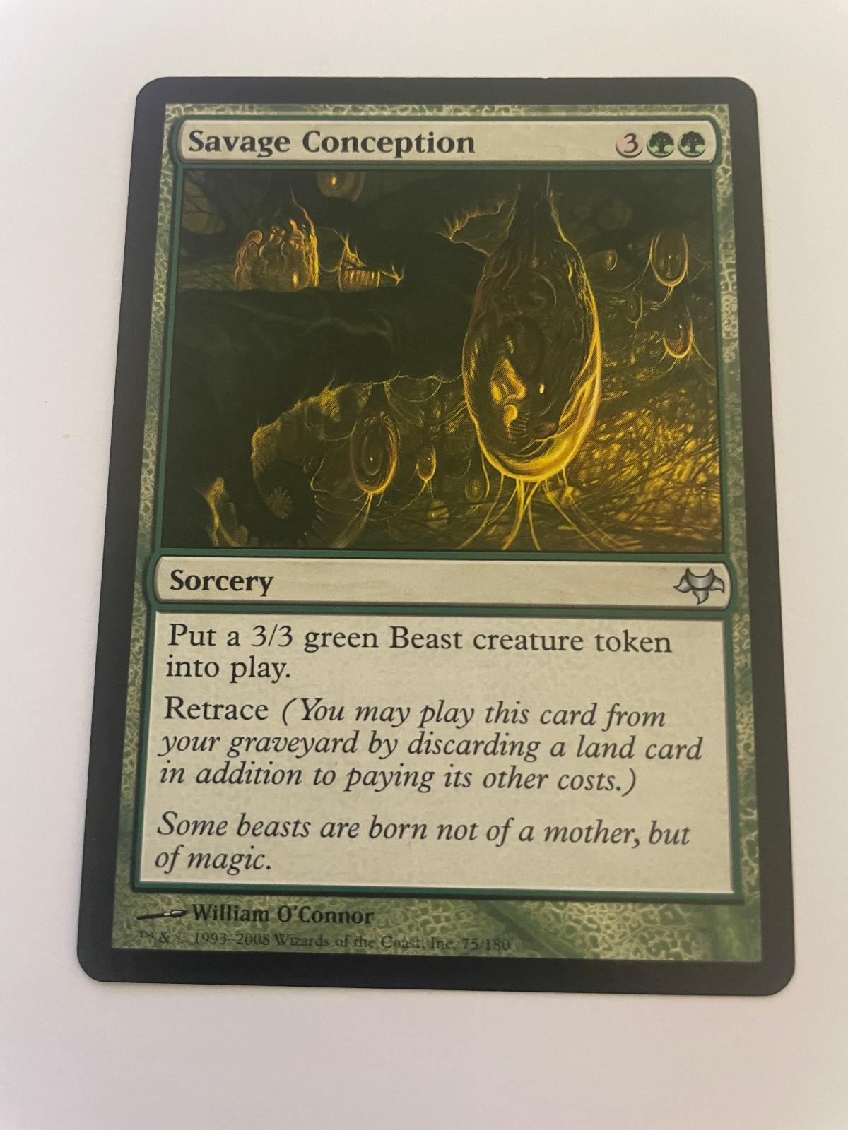 Savage Conception 75 Uncommon Eventide Magic: The Gathering Near Mint