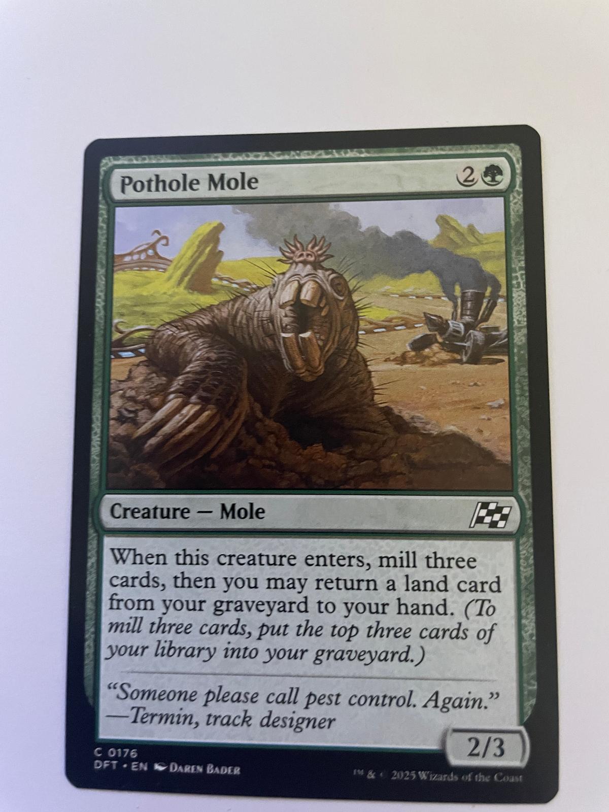 Pothole Mole 176 Common Aetherdrift Magic: The Gathering Near Mint