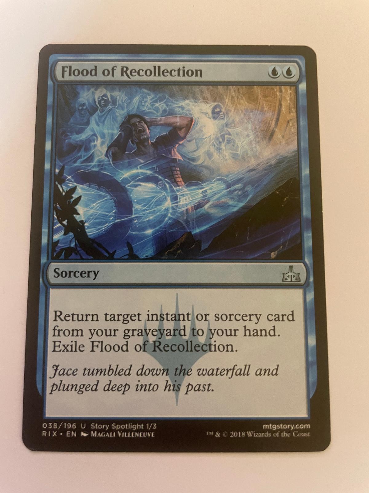Flood of Recollection 38 Uncommon Rivals of Ixalan Magic: The Gathering NM