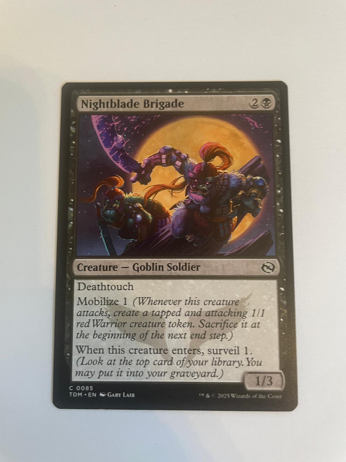 Nightblade Brigade 85 Tarkir: Dragonstorm NM