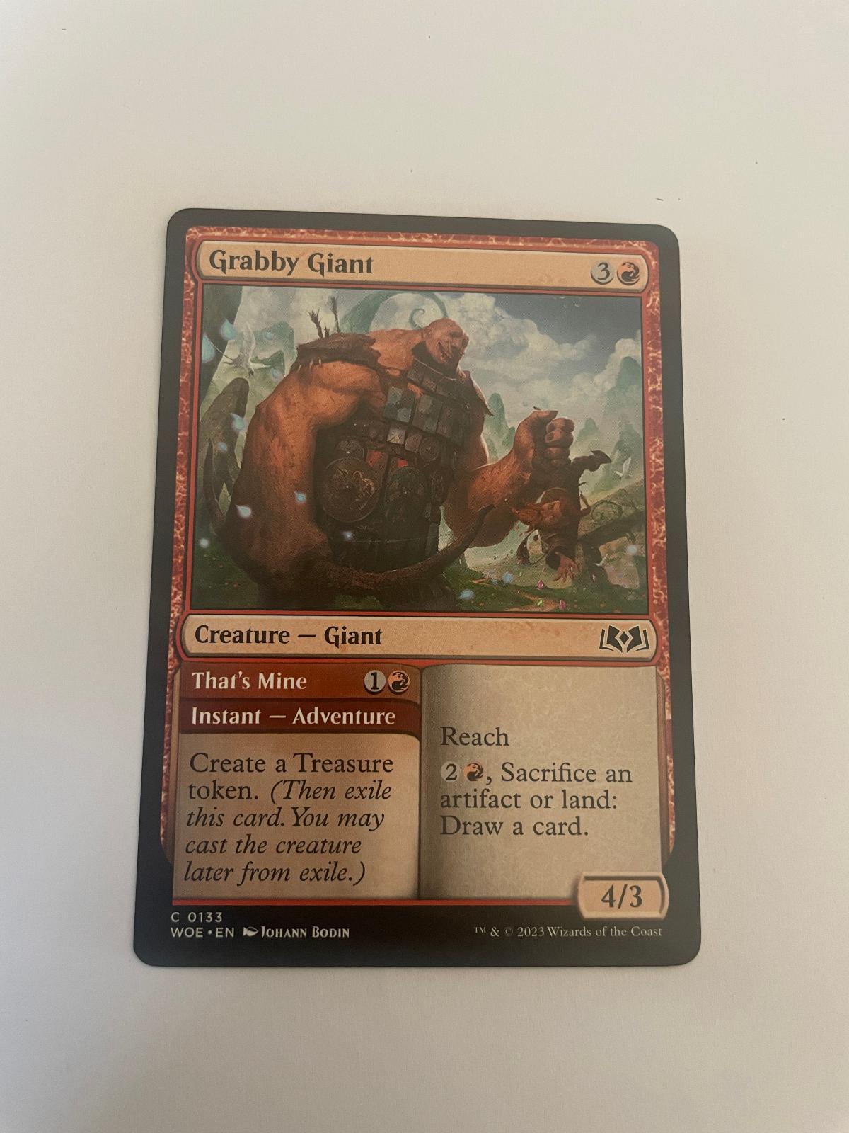 Grabby Giant 133 Wilds of Eldraine WOE NM
