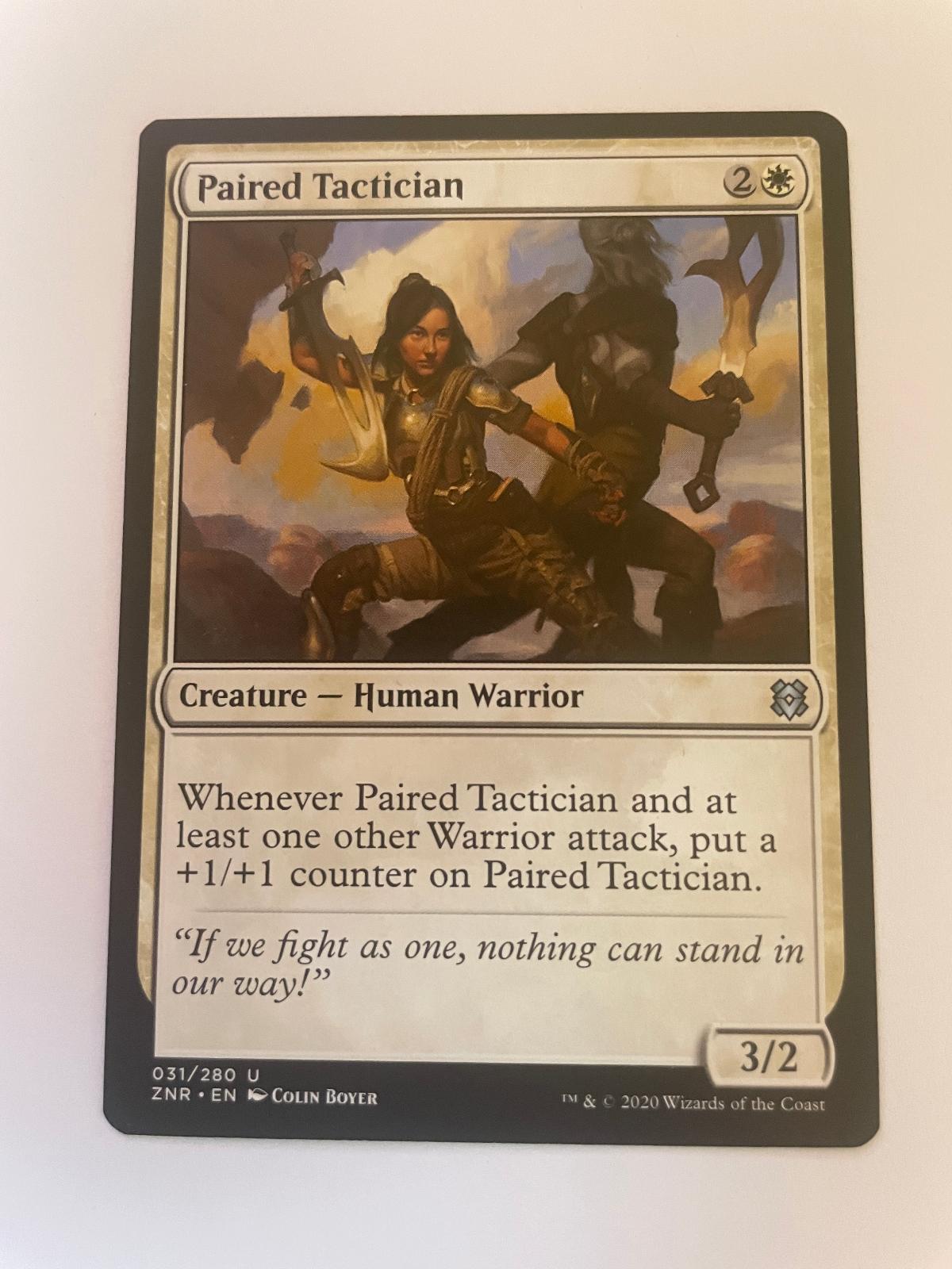 Paired Tactician 31 Uncommon Zendikar Rising Magic: The Gathering Near Mint