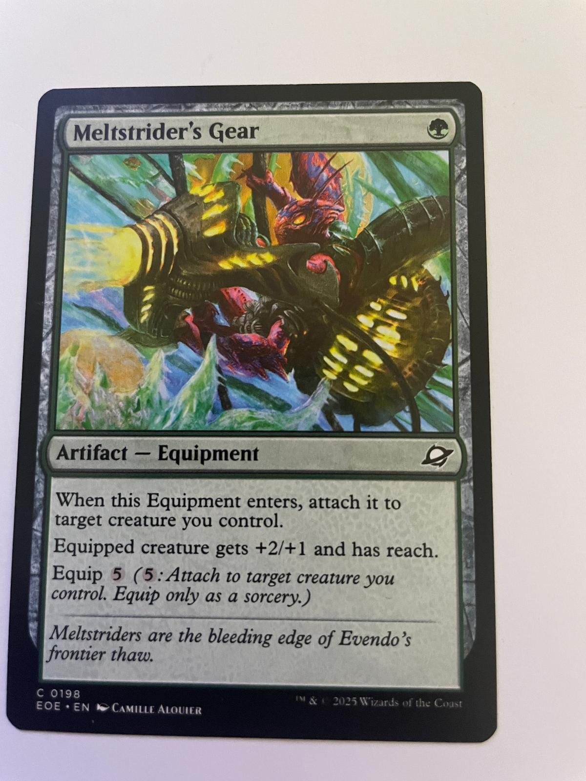 Meltstrider's Gear 198 Common Edge of Eternities Magic: The Gathering Near Mint