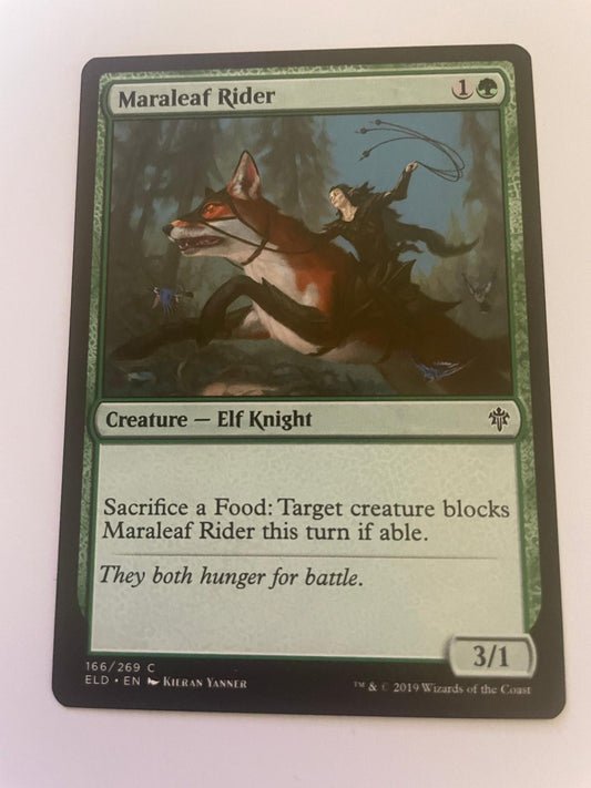 Maraleaf Rider 166 Common Throne of Eldraine Magic: The Gathering Near Mint