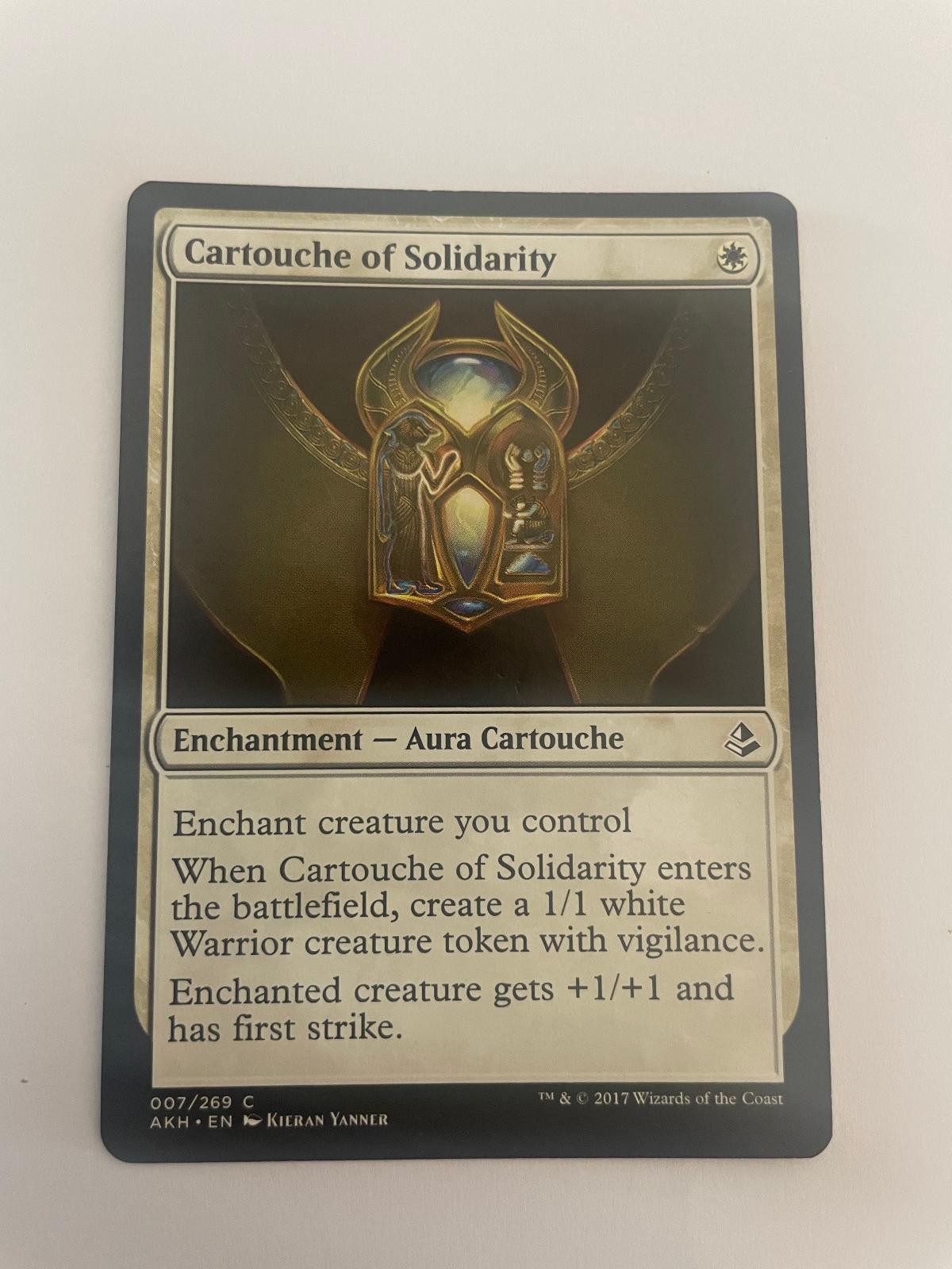Cartouche of Solidarity 7 Amonkhet AKH NM