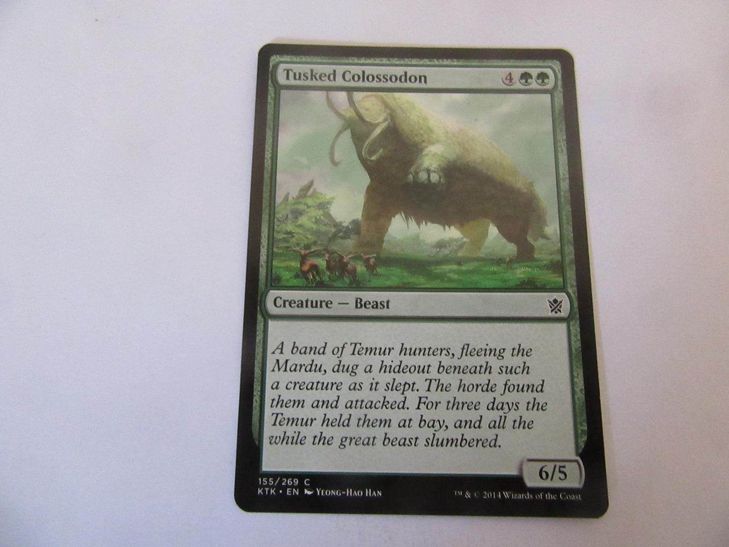 Tusked Colossodon 155 Khans of Tarkir NM