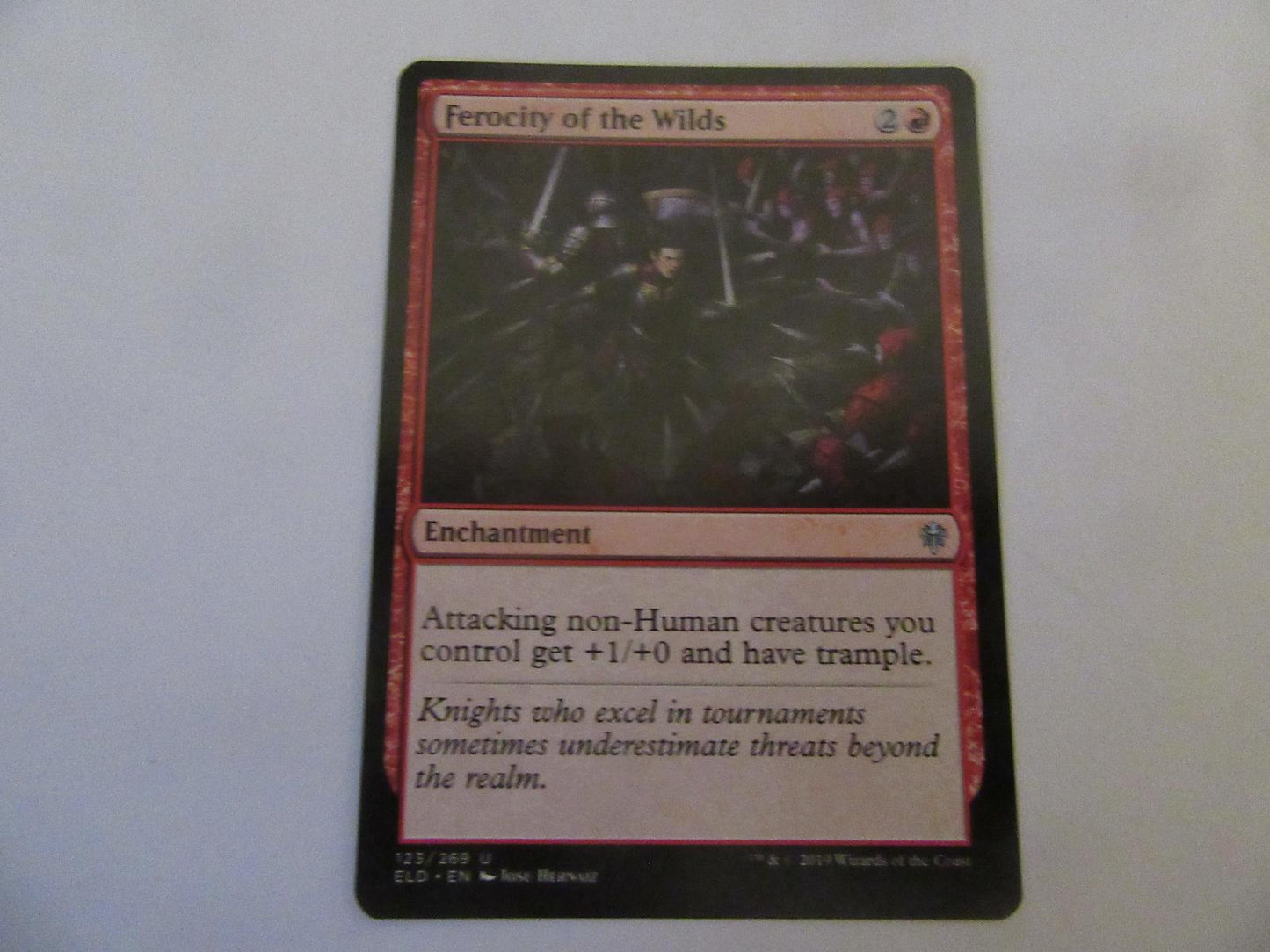 Ferocity of the Wilds 123 Throne of Eldraine NM