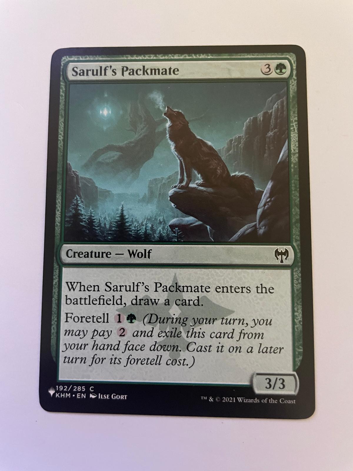 Sarulf's Packmate 192 Common Kaldheim Magic: The Gathering Near Mint
