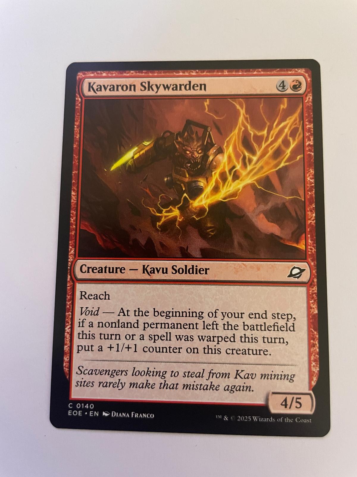 Kavaron Skywarden 140 Common Edge of Eternities Magic: The Gathering Near Mint