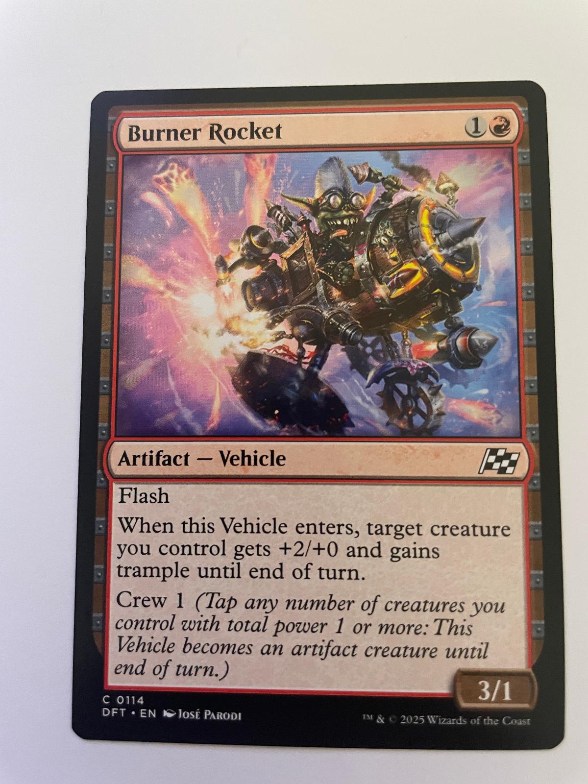 Burner Rocket 114 Common Aetherdrift Magic: The Gathering Near Mint