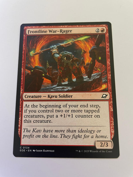 Frontline War-Rager 134 Common Edge of Eternities Magic: The Gathering Near Mint
