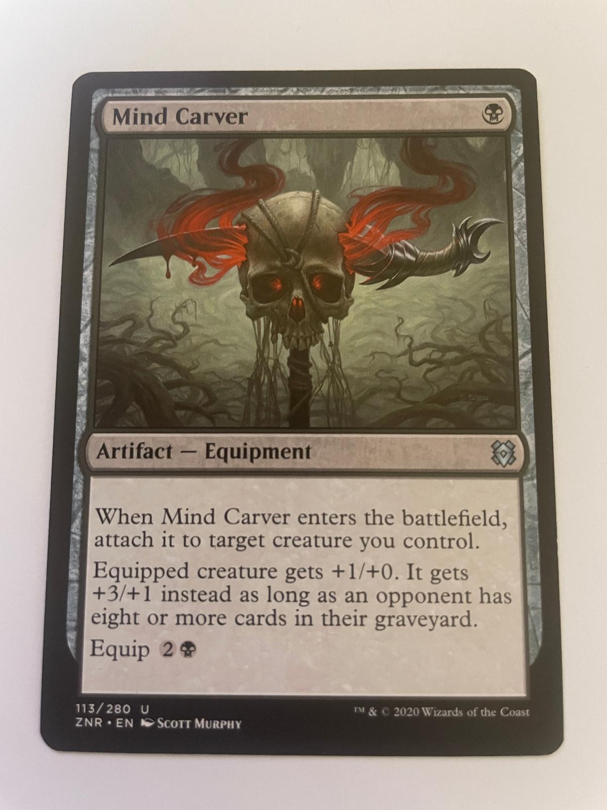 Mind Carver 113 Uncommon Zendikar Rising Magic: The Gathering Near Mint