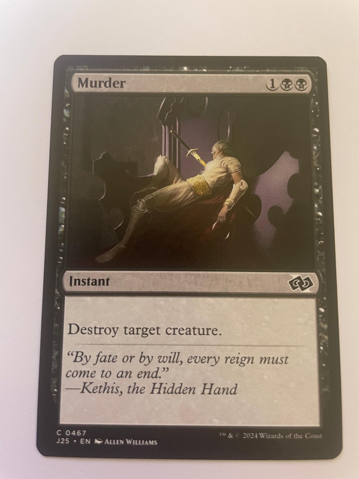 Murder 467 Common Foundations Jumpstart Magic: The Gathering Near Mint