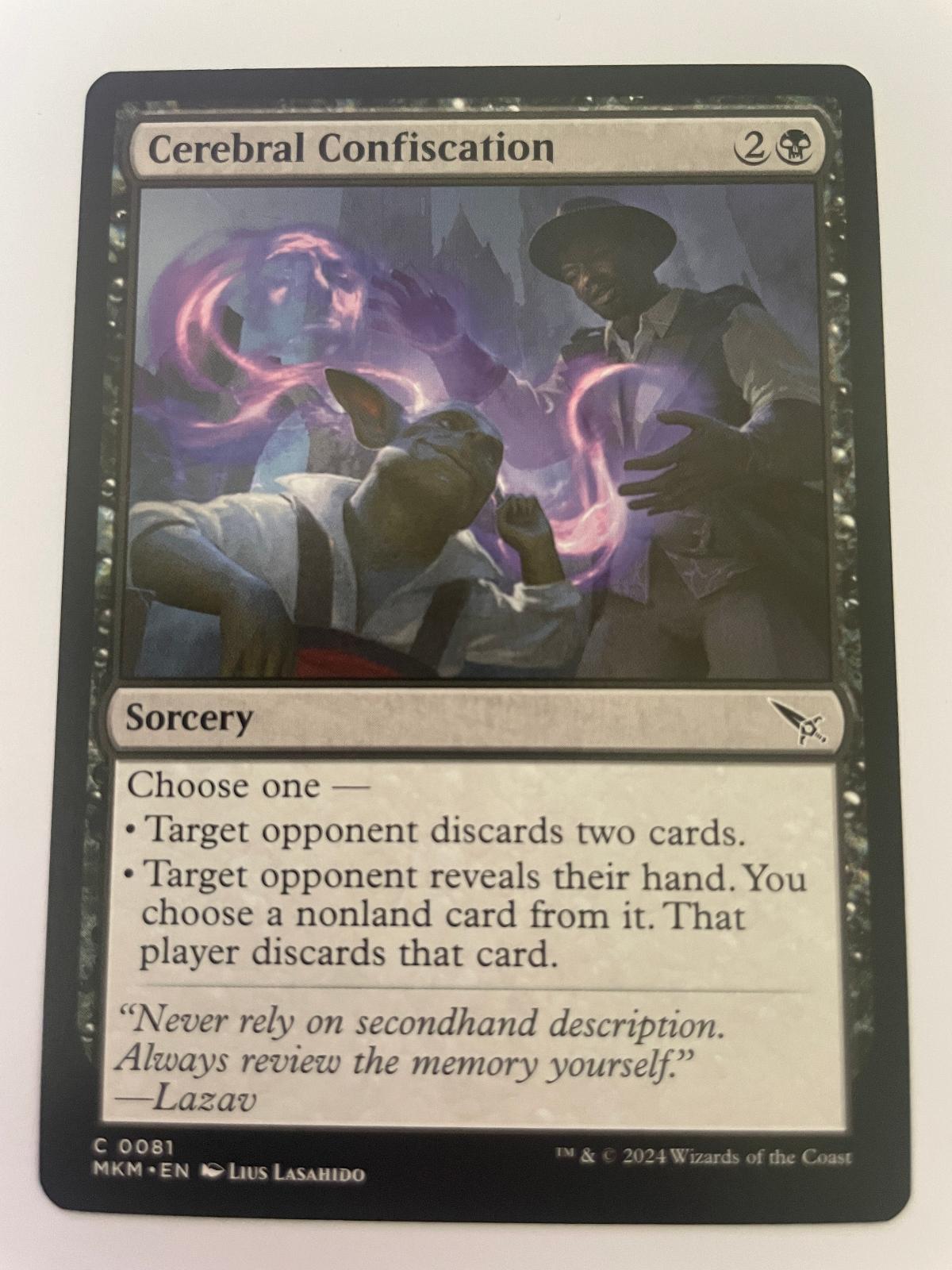 Cerebral Confiscation 81 Common Murders at Karlov Manor Magic: The Gathering NM
