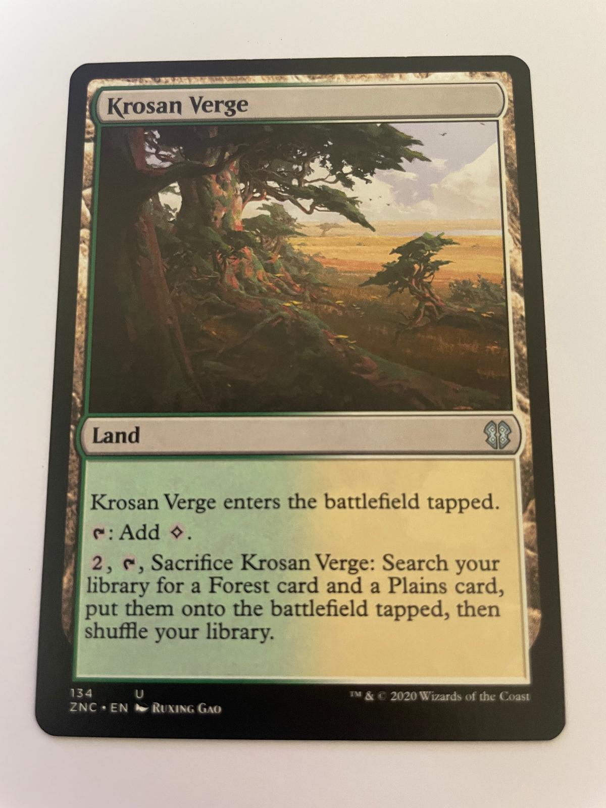 Krosan Verge (ZNC) 134 Uncommon The List Reprints Magic: The Gathering Near Mint