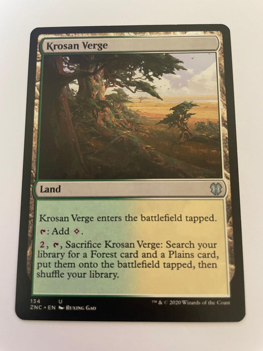 Krosan Verge (ZNC) 134 Uncommon The List Reprints Magic: The Gathering Near Mint