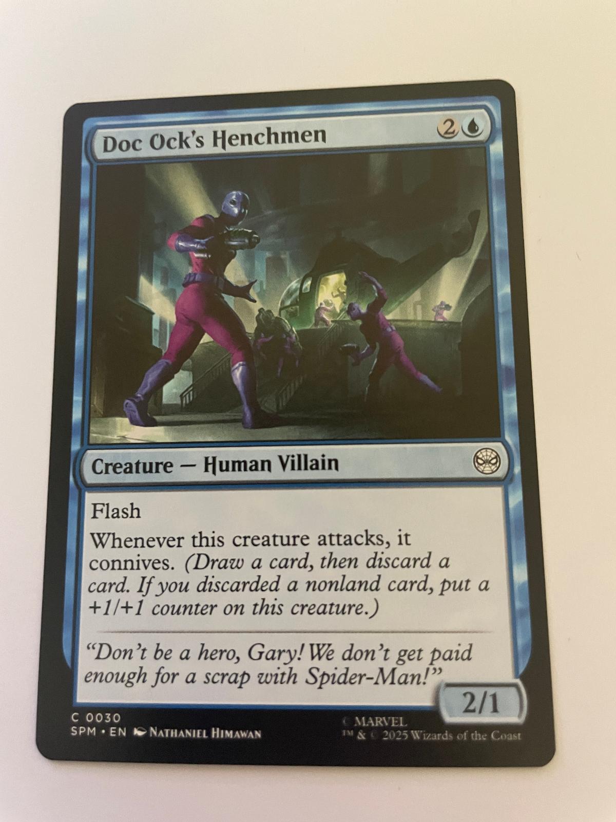 Doc Ock's Henchmen 30 Common Marvel's Spider-Man Magic: The Gathering Near Mint