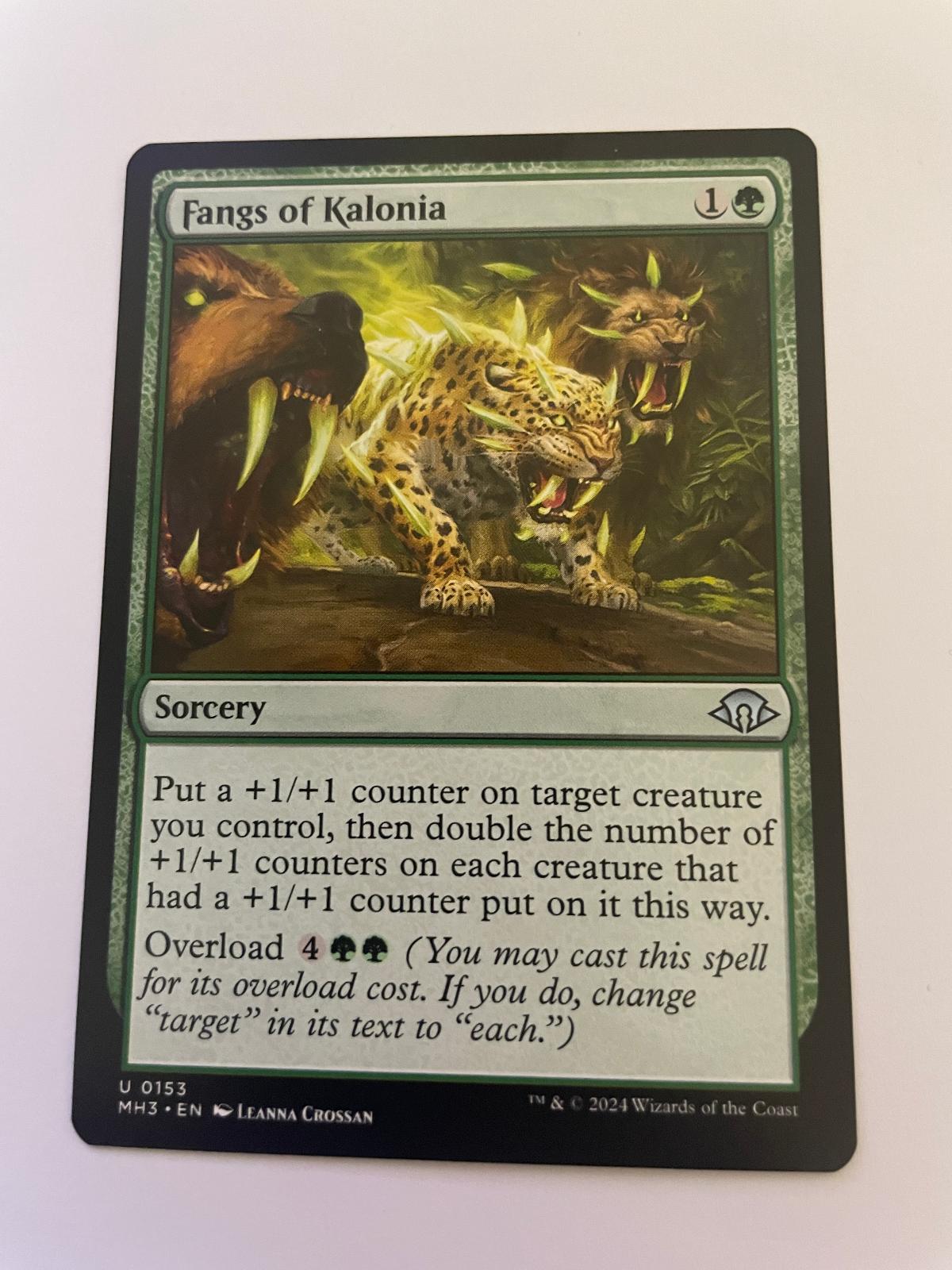 Fangs of Kalonia 153 Uncommon Modern Horizons 3 Magic: The Gathering Near Mint