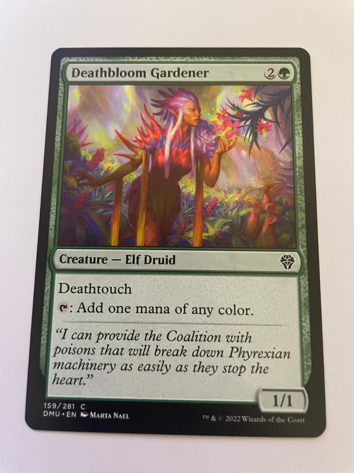 Deathbloom Gardener 159 Common Dominaria United Magic: The Gathering Near Mint