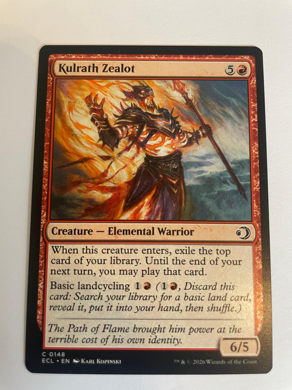Kulrath Zealot 148 Lorwyn Eclipsed ECL NM