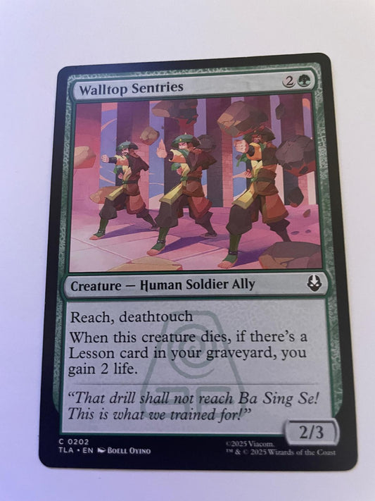 Walltop Sentries 202 Common Avatar: The Last Airbender Magic: The Gathering NM