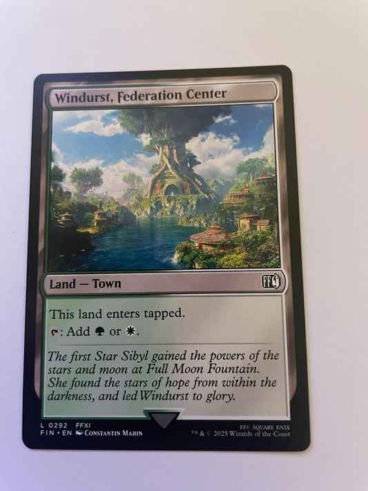 Windurst, Federation Center 292 Land FINAL FANTASY Magic: The Gathering NM