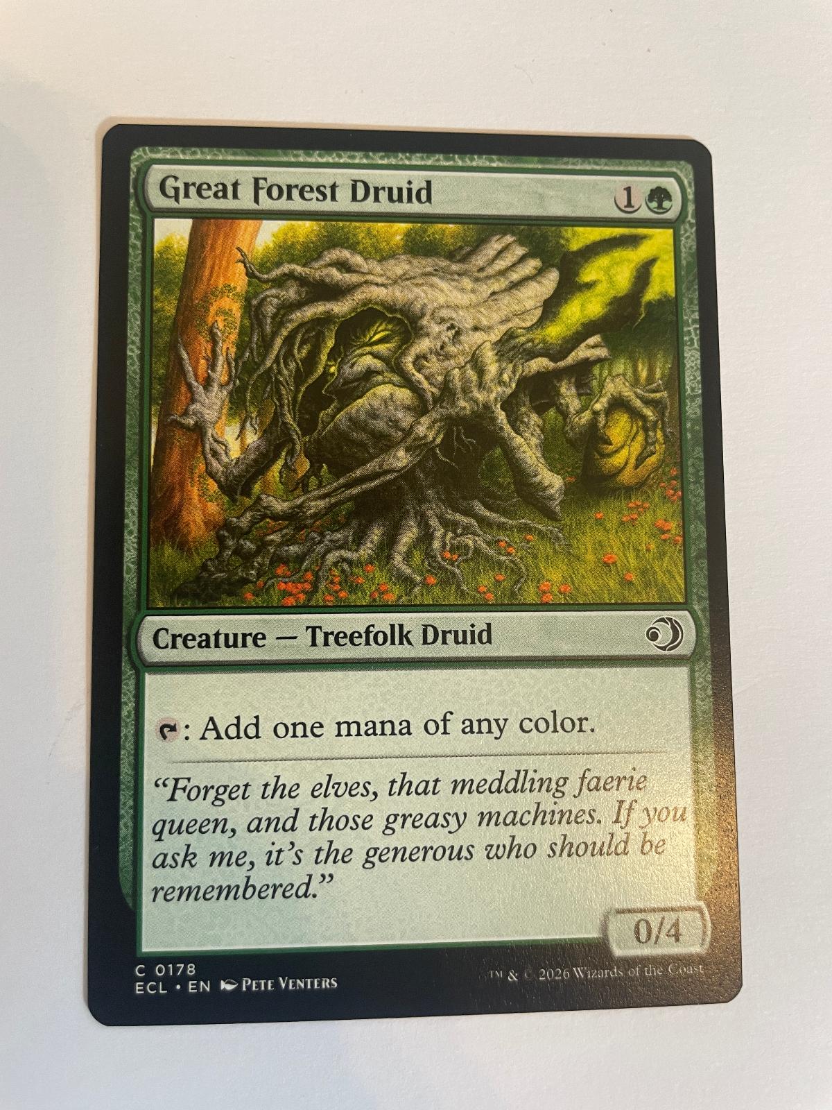 Great Forest Druid 178 Lorwyn Eclipsed ECL NM