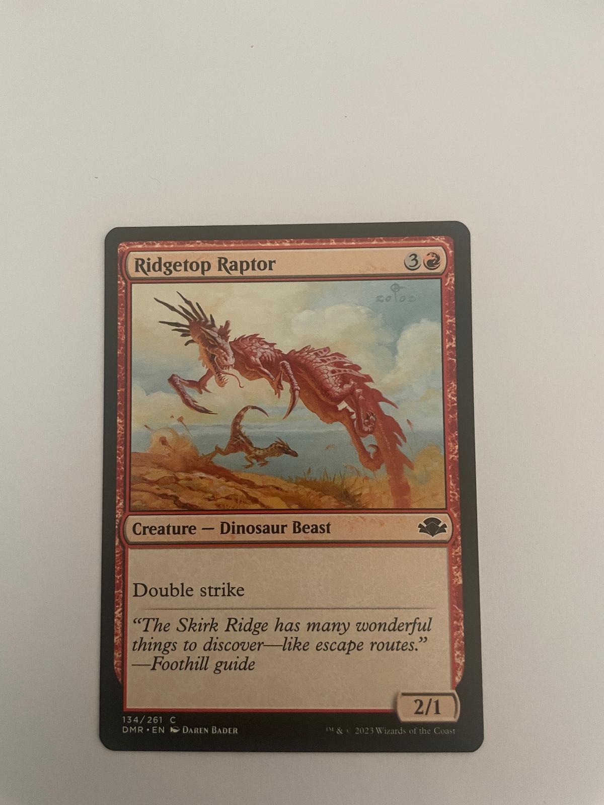 Ridgetop Raptor 134 Dominaria Remastered DMR NM