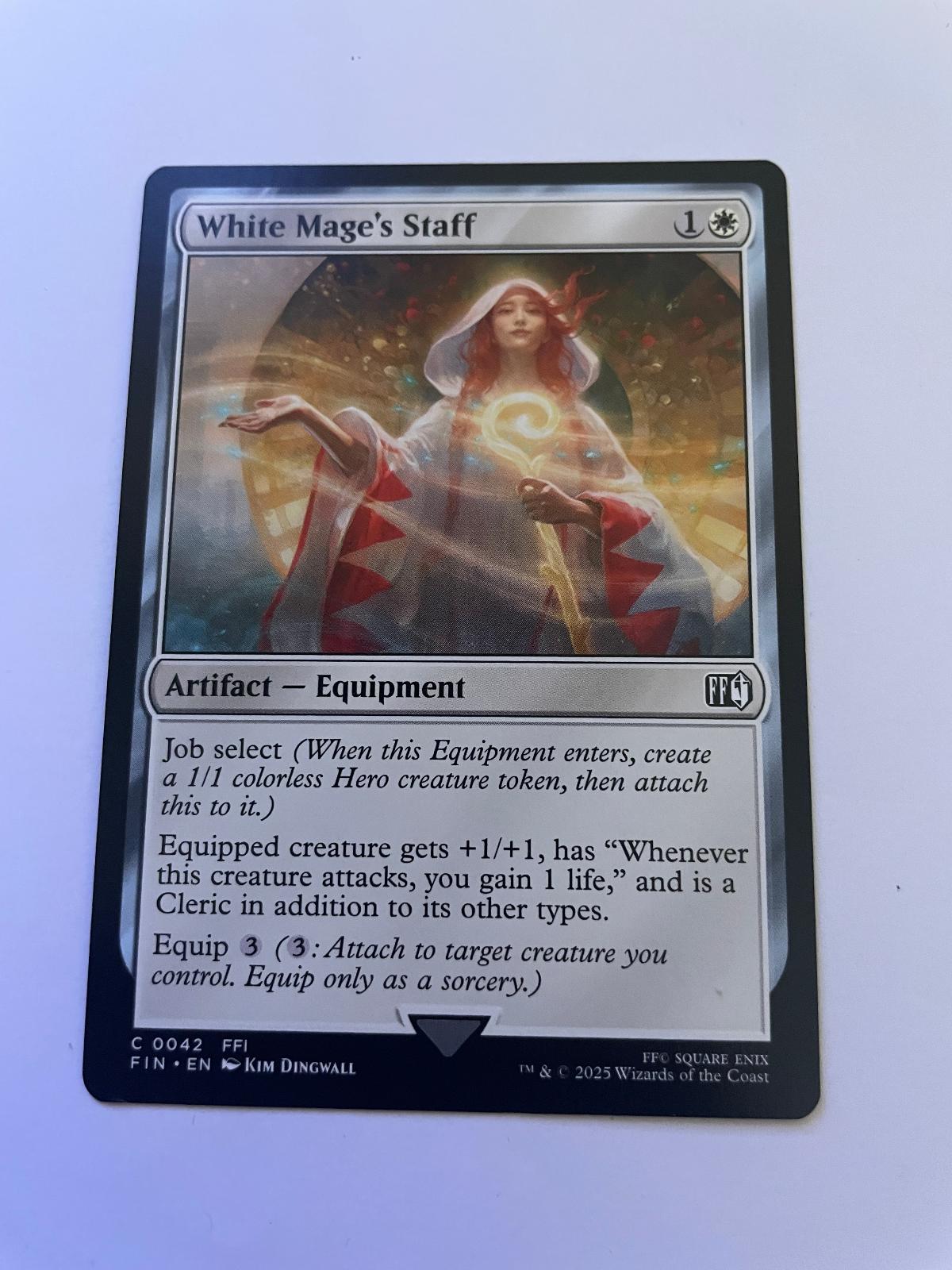 White Mage's Staff 42 Common FINAL FANTASY Magic: The Gathering Near Mint