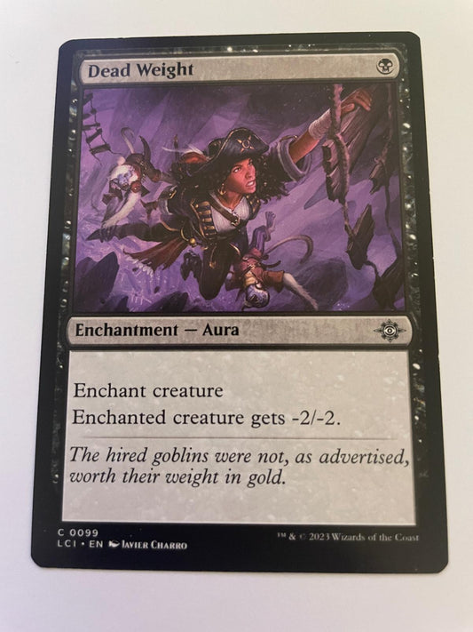 Dead Weight 99 Common The Lost Caverns of Ixalan Magic: The Gathering Near Mint