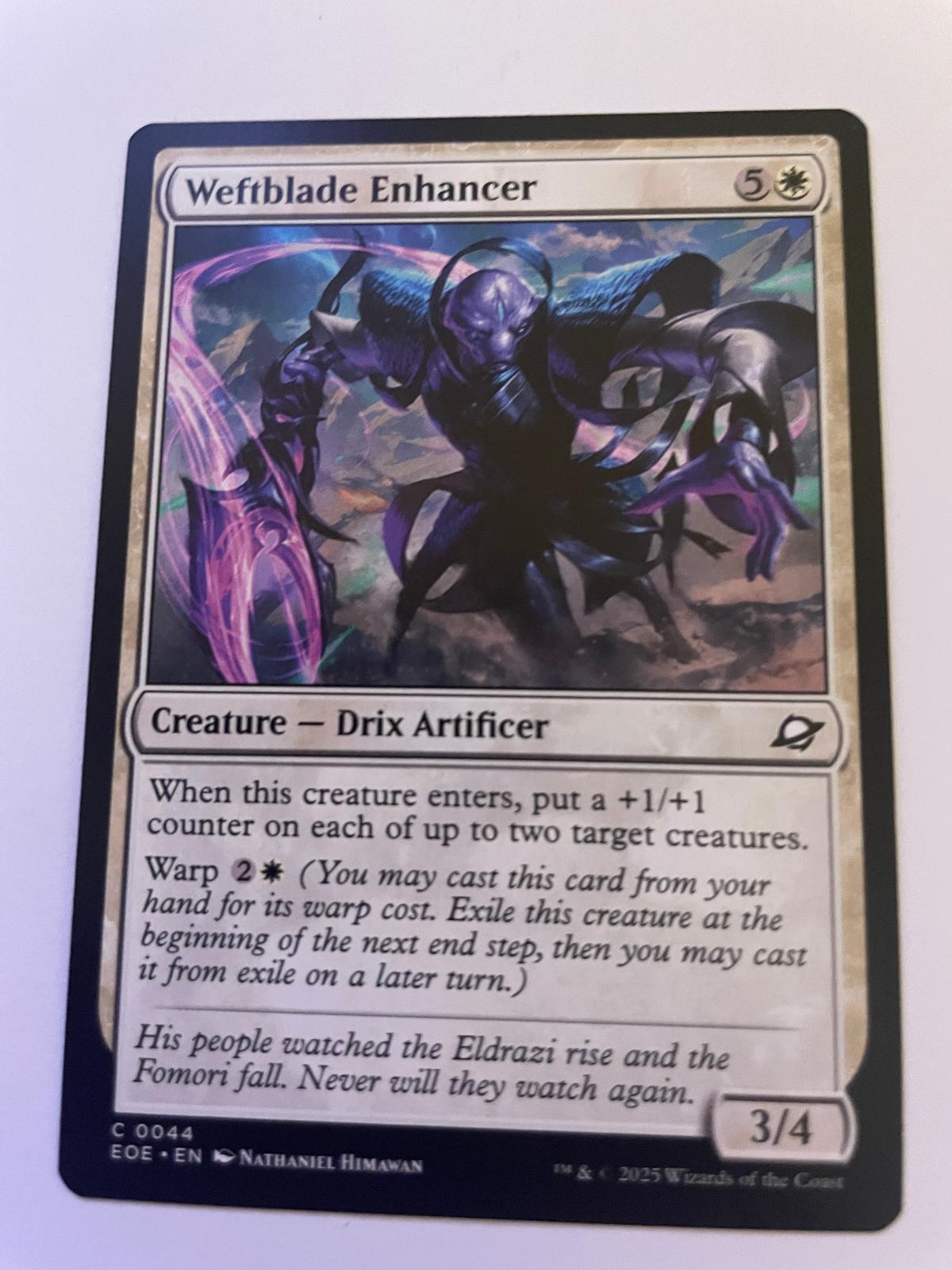 Weftblade Enhancer 44 Common Edge of Eternities Magic: The Gathering Near Mint