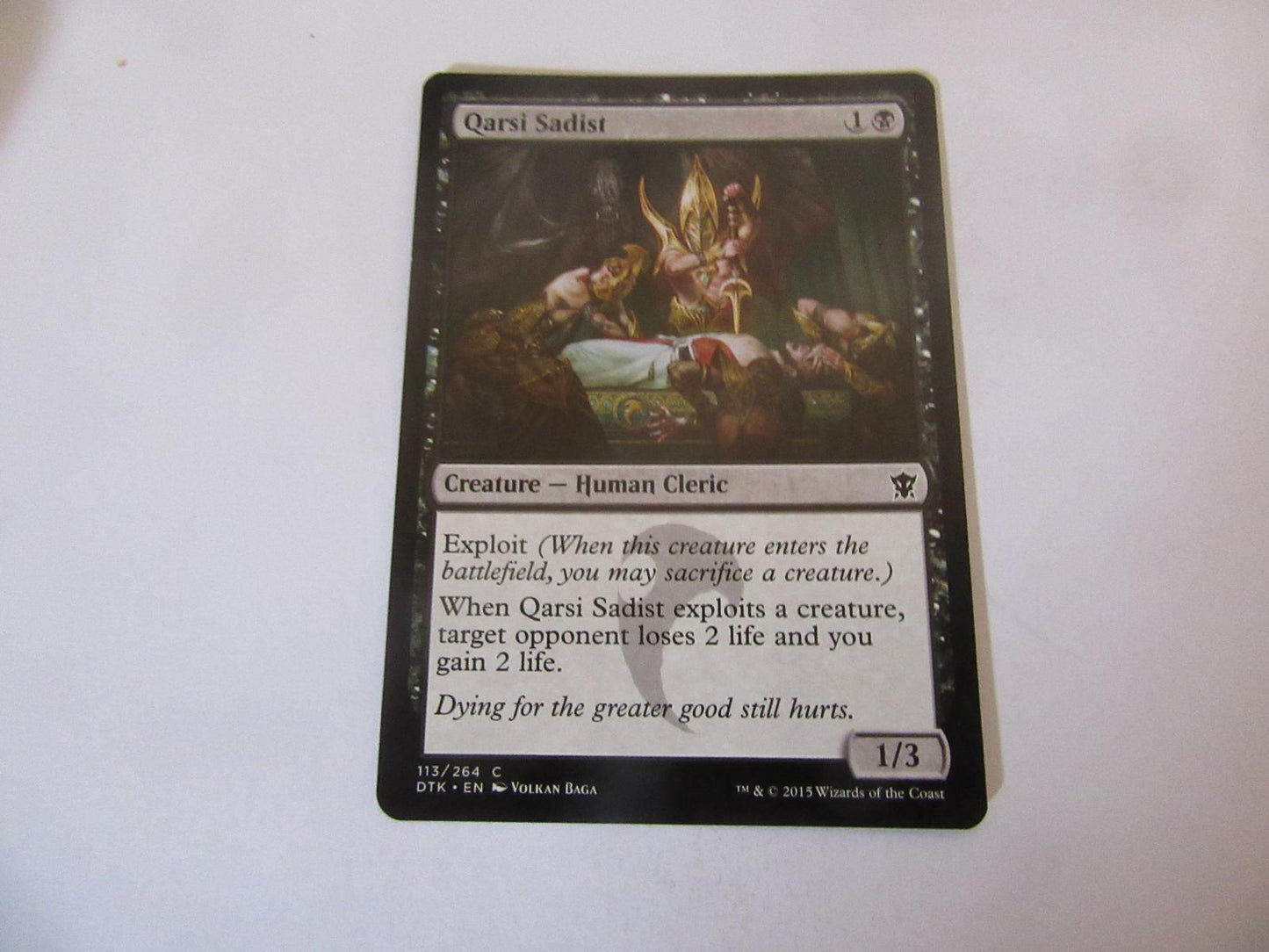 Qarsi Sadist 113 Dragons of Tarkir NM