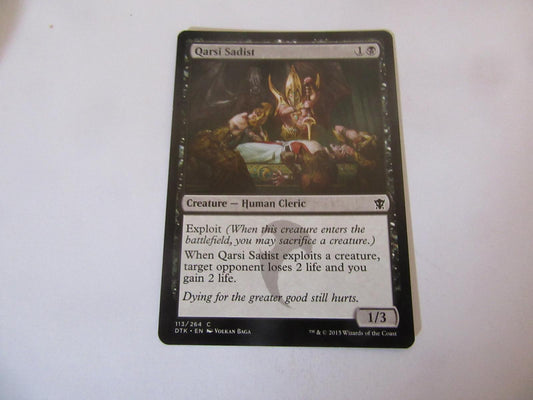 Qarsi Sadist 113 Dragons of Tarkir NM